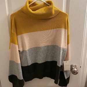 Skies Are Blue Color Block Sweater